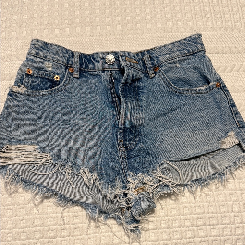 Zara denim shorts